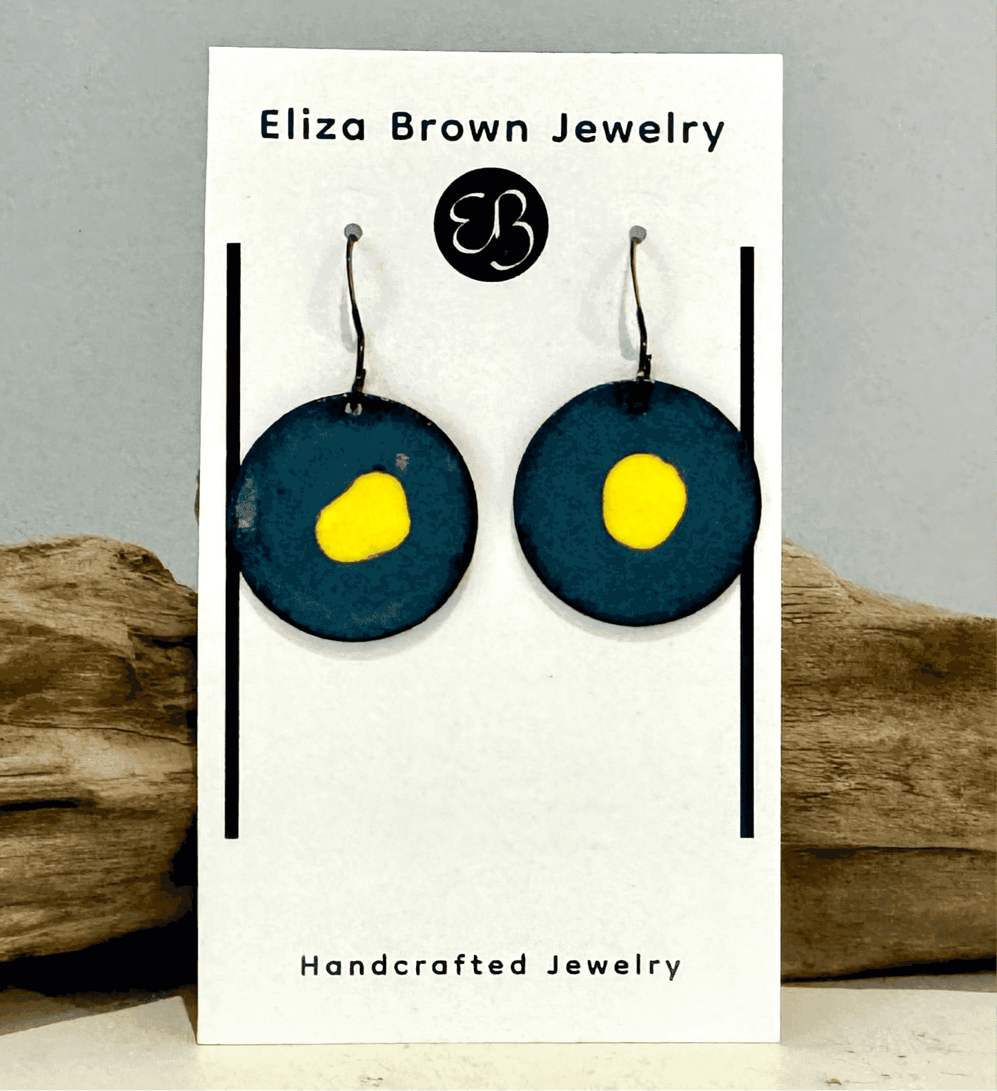 Enamel Dot Earrings - eliza brown jewelry