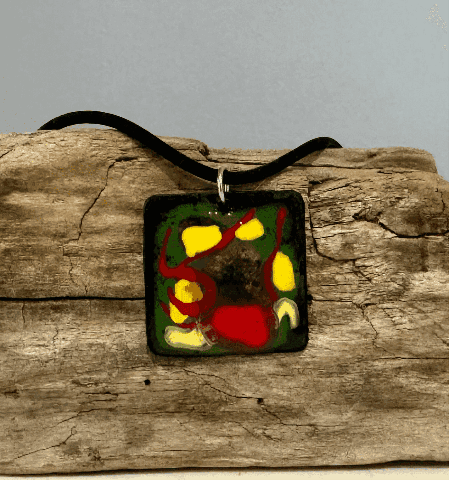 Abstract Enamel Necklace - eliza brown jewelry