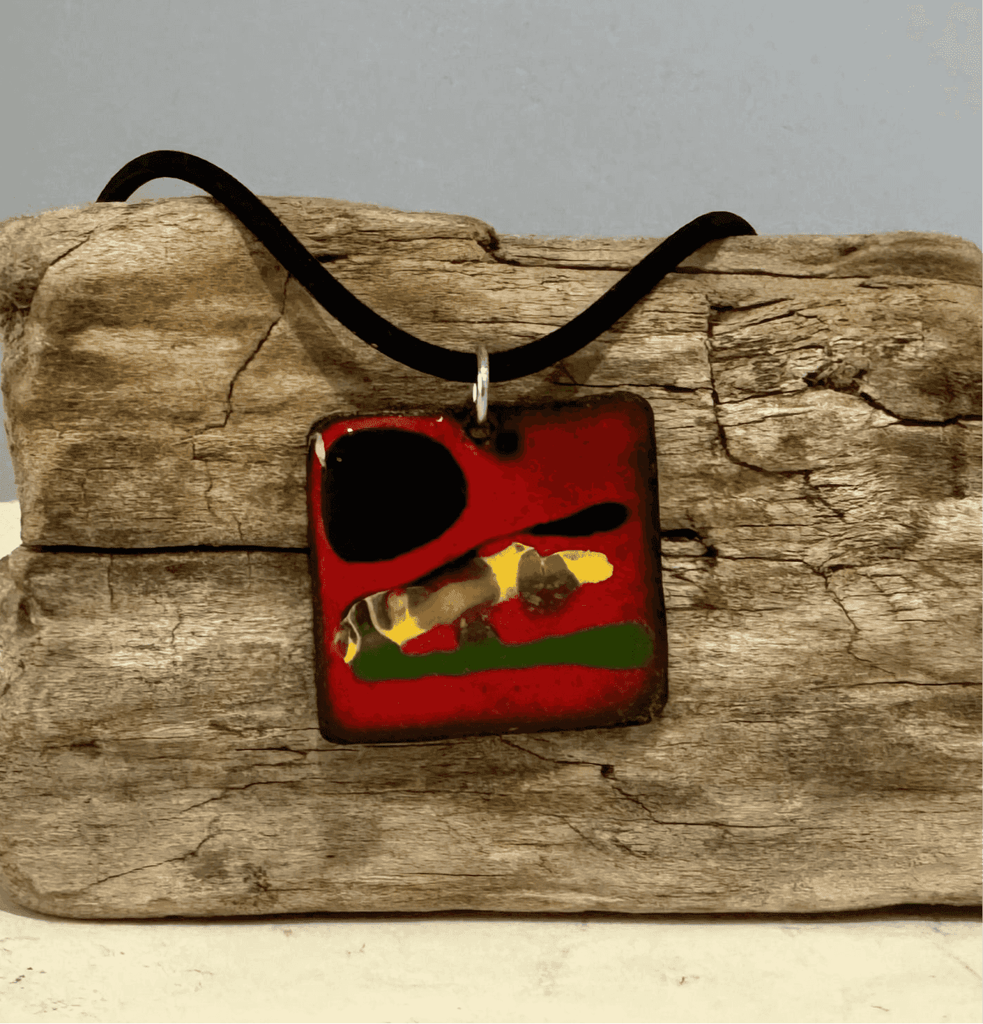 Abstract Enamel Necklace - eliza brown jewelry