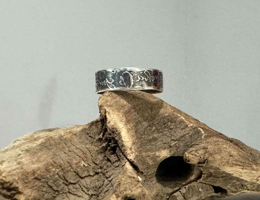 Keum Boo Handcrafted Silver Ring Size 13 - eliza brown jewelry