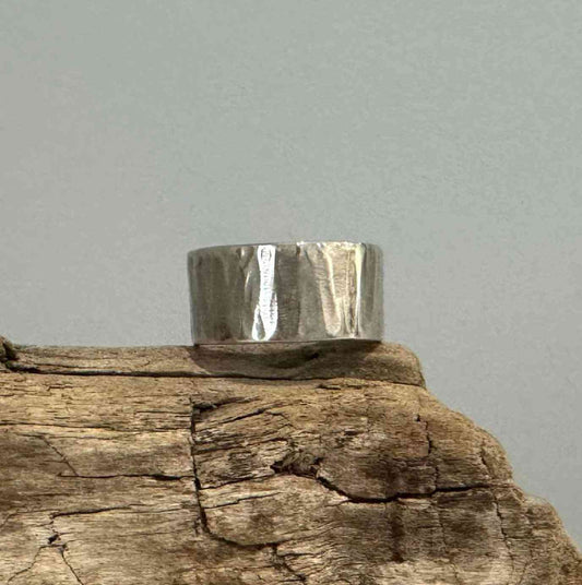 Hammered Sterling Silver Ring Size 7 - eliza brown jewelry