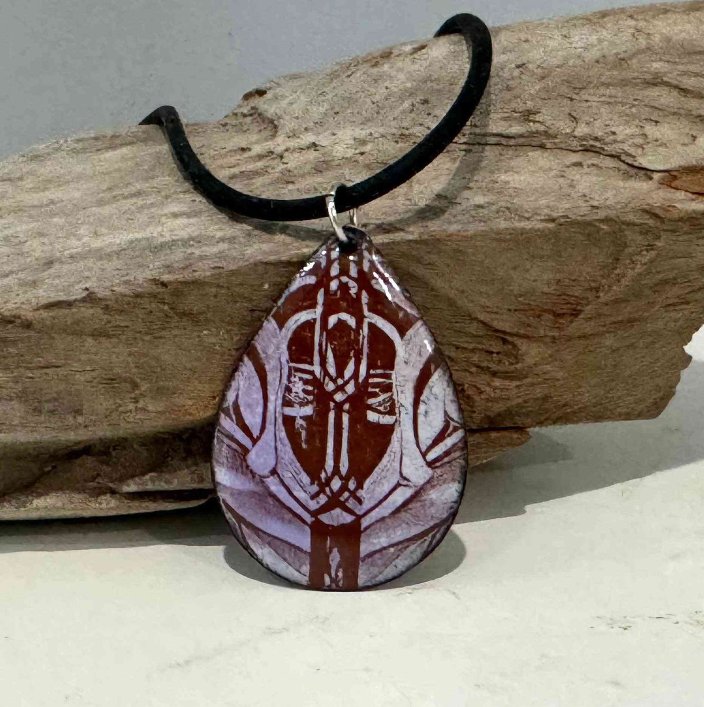 Enamel Necklace - eliza brown jewelry