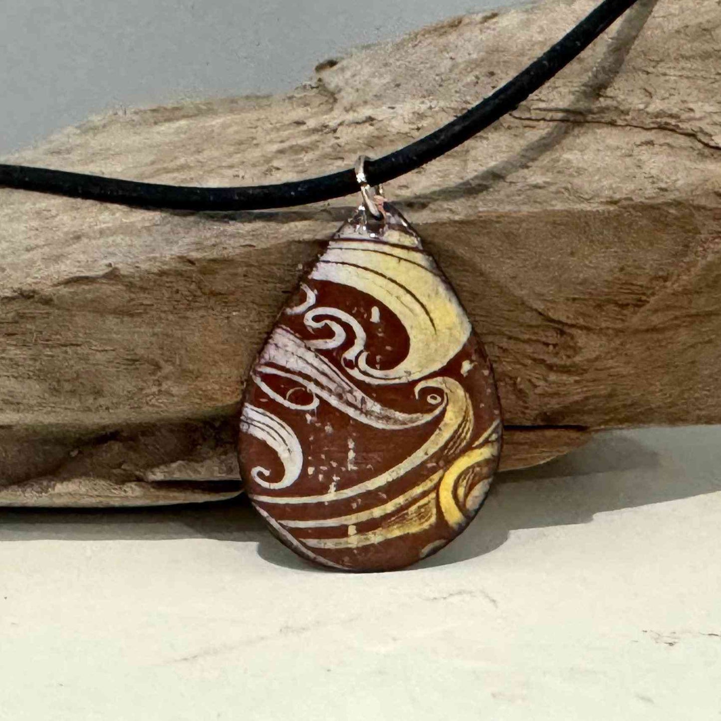 Enamel Necklace - eliza brown jewelry