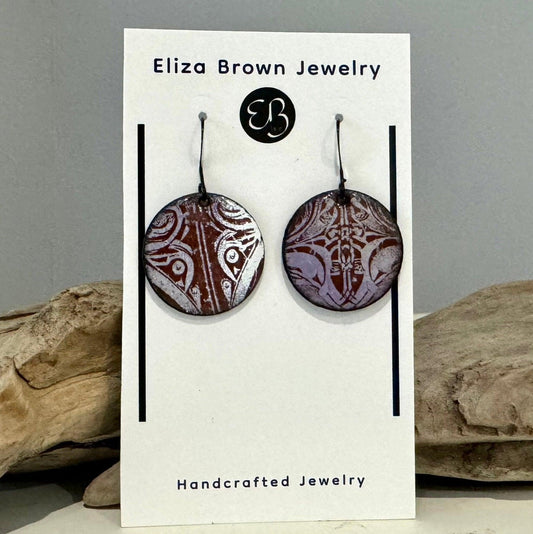 Enamel Earrings - eliza brown jewelry
