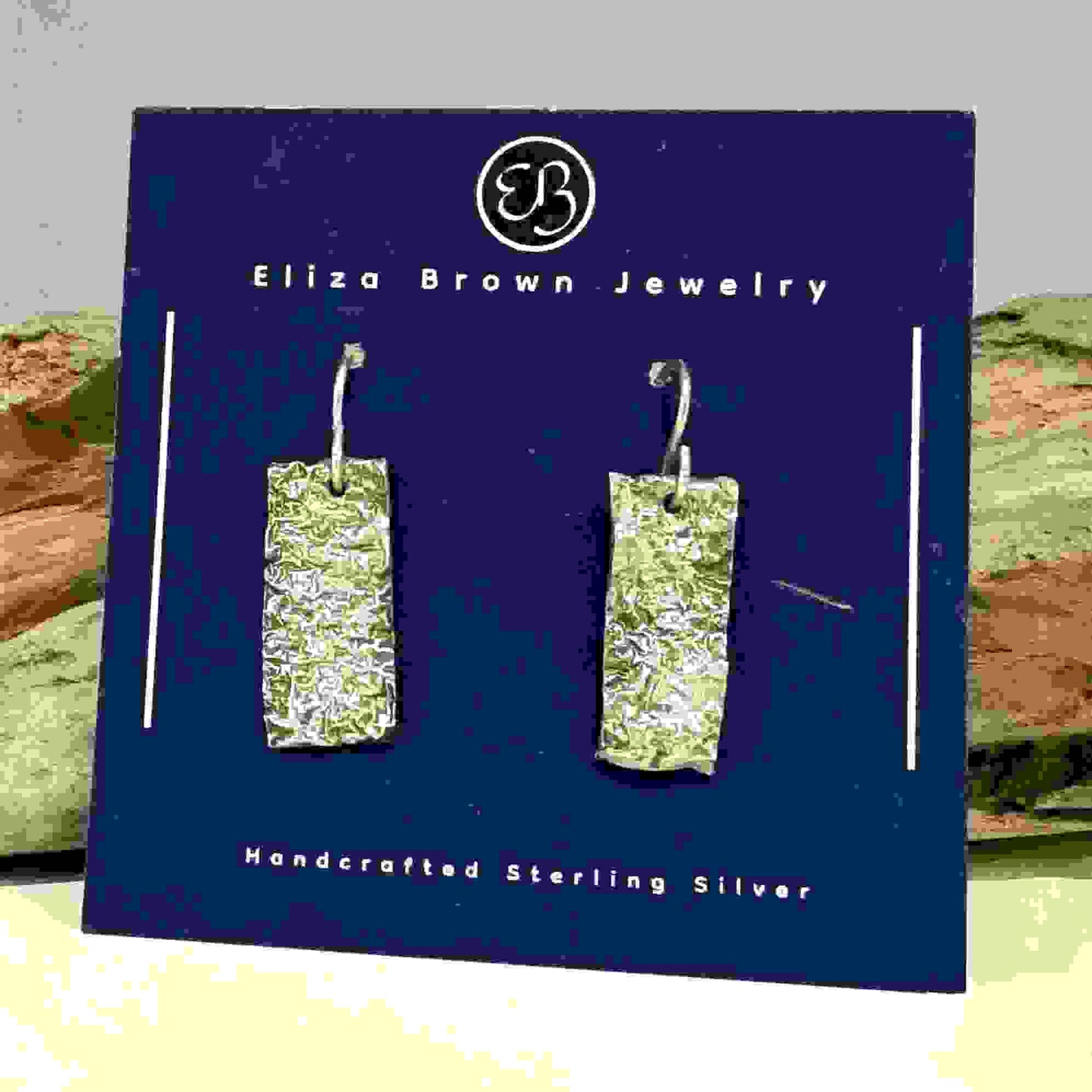 Reticulated Silver Earrings - eliza brown jewelry