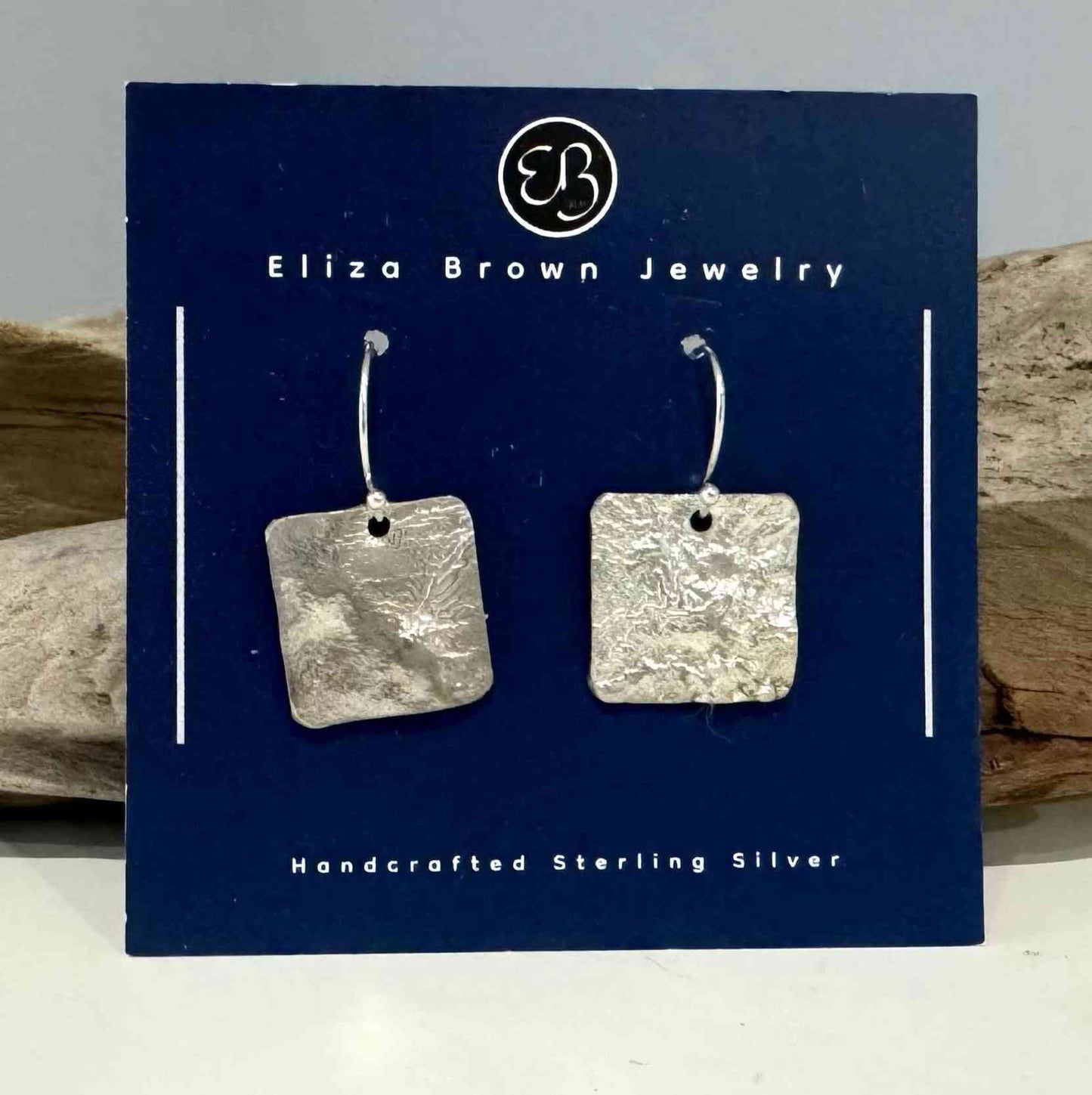 Reticulated Silver Earrings - eliza brown jewelry