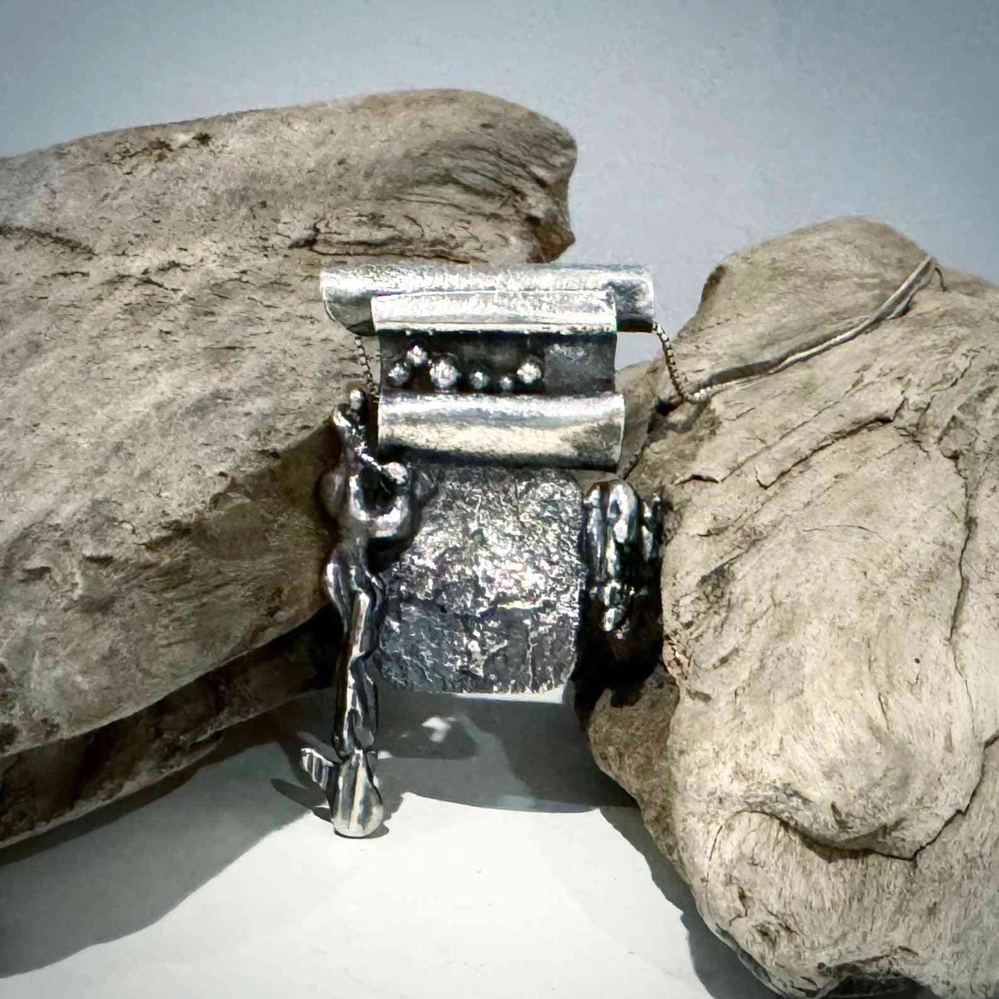 Sterling Silver Recycled Scrap Necklace - eliza brown jewelry