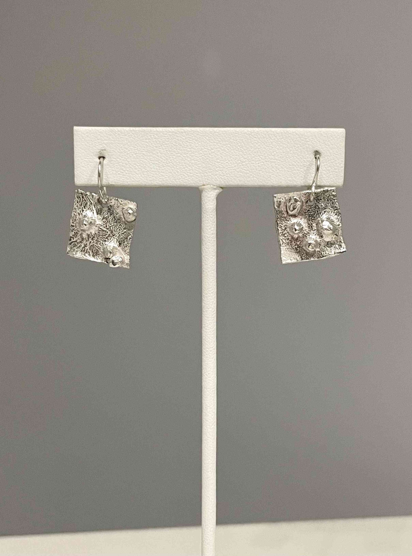 Reticulated Silver Earrings - eliza brown jewelry