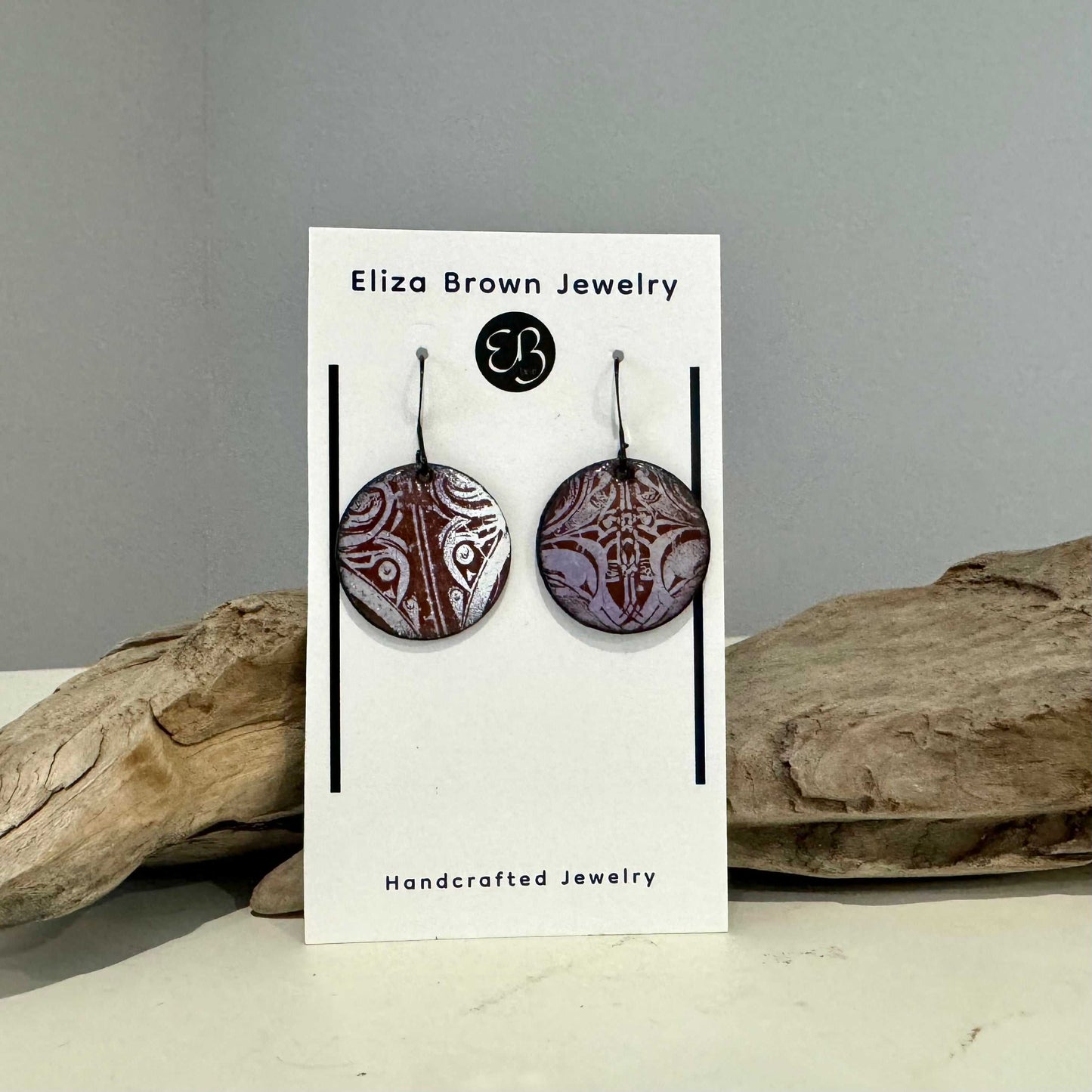 Enamel Floral Earrings